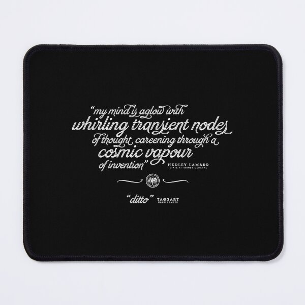 Item preview, My mind is aglow - Hedley Lamarr - white designed and sold by DFA.