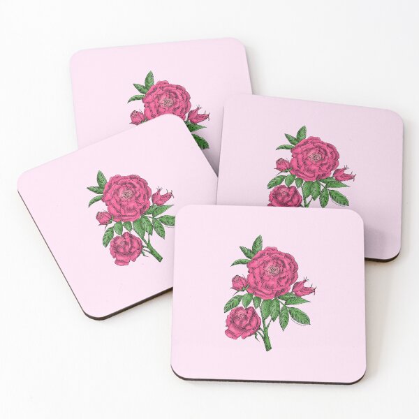 Item preview, Mid Pink Globular Rose Bloom Double 16-25 Petals In 3+ Rows designed and sold by zenithcreative.