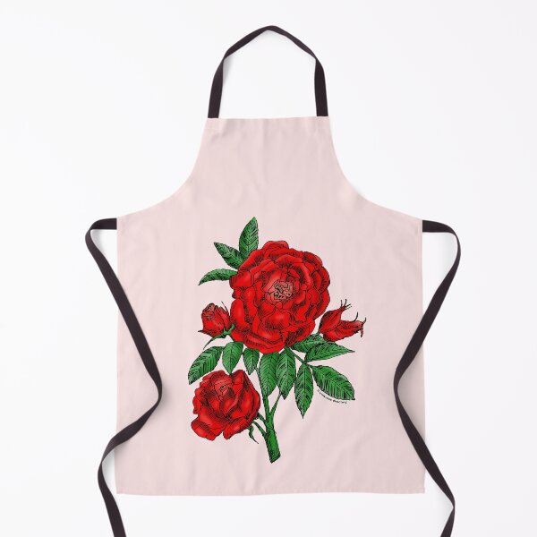 Item preview, Bright Red Globular Rose Bloom Double 16-25 Petals In 3+ Rows designed and sold by Rachael Taylor.