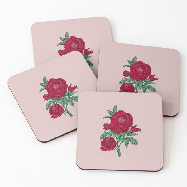 Item preview, Dark Red Globular Rose Bloom Double 16-25 Petals In 3+ Rows designed and sold by zenithcreative.