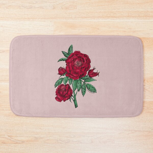 Item preview, Dark Red Globular Rose Bloom Double 16-25 Petals In 3+ Rows designed and sold by Rachael Taylor.