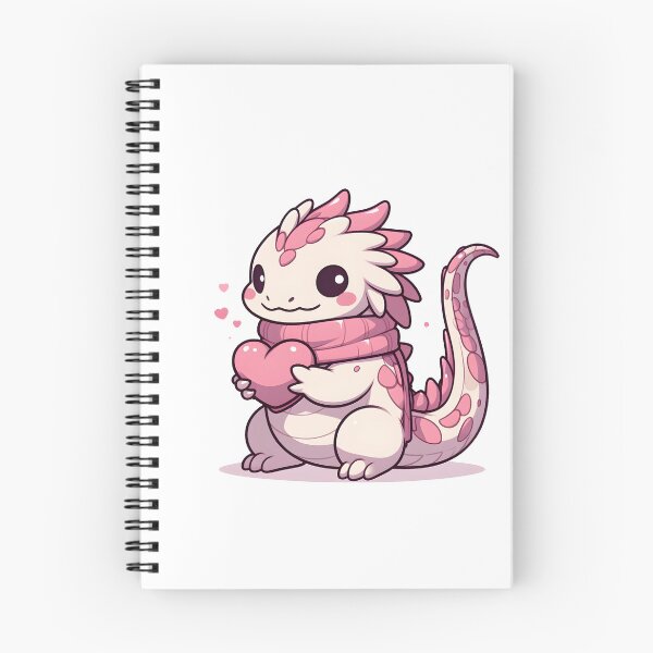 Item preview, Kawaii Bashful Basilisk With A Pink Scarf designed and sold by CanvasCutie.