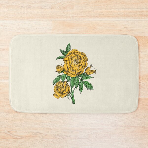 Item preview, Yellow Globular Rose Bloom Double 16-25 Petals In 3+ Rows designed and sold by Rachael Taylor.