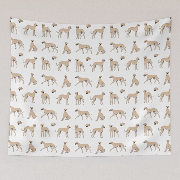 Item preview, Cute sloughi dog art designed and sold by Yaragold.