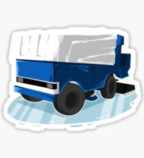 Ice Hockey Ride The Zamboni Goalie Beer League Sticker
