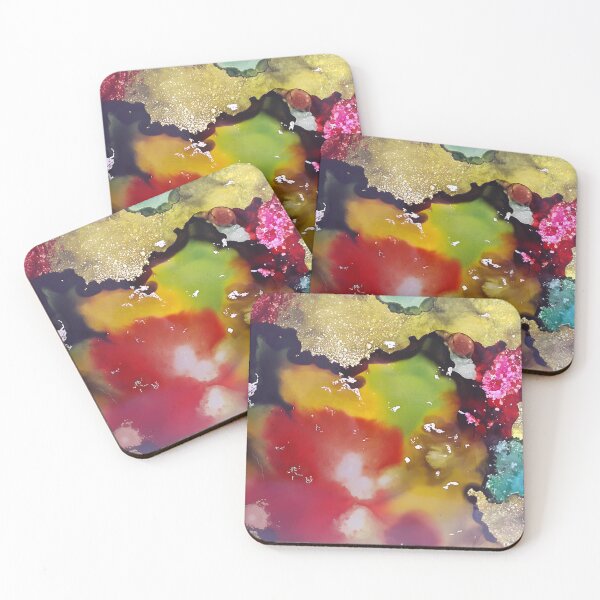 Item preview, Colorful Alcohol Ink Painting Abstract designed and sold by freshinkarts.