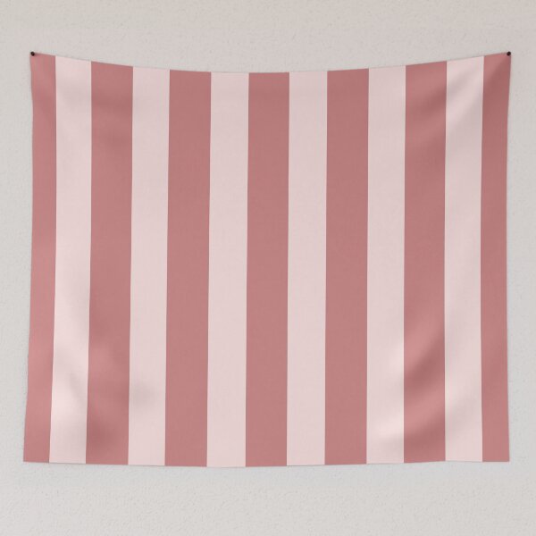 Item preview, Rosewood and blush pink striped pattern pastel pink stripes summer design designed and sold by patterncrow.