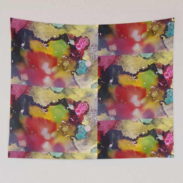 Item preview, Colorful Alcohol Ink Painting Abstract designed and sold by freshinkarts.