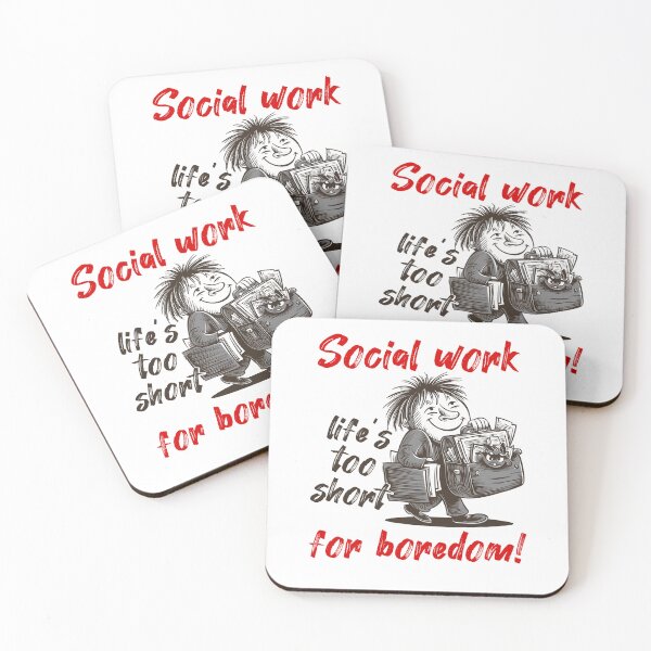 Item preview, Social work is easy. Life's too short for boredom! designed and sold by Grygiel23.