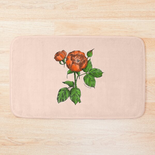 Item preview, Orange Globular Rose Bloom Semi-Double 8-15 Petals In 2 Rows designed and sold by Rachael Taylor.