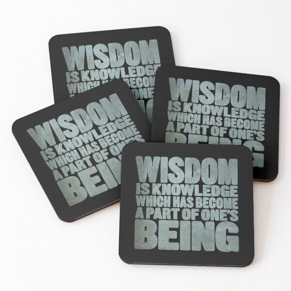 Item preview, Wisdom is knowledge which has become a part of one's being. v.6 designed and sold by x1brett.