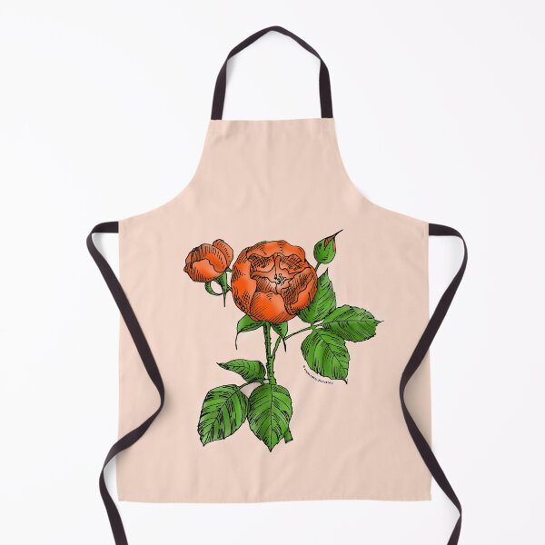 Item preview, Orange Globular Rose Bloom Semi-Double 8-15 Petals In 2 Rows designed and sold by Rachael Taylor.