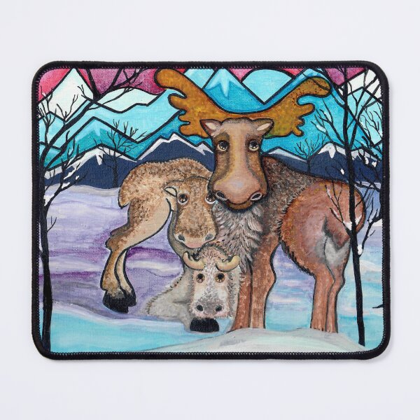 Item preview, Moose Family designed and sold by ArtByBeatriz.