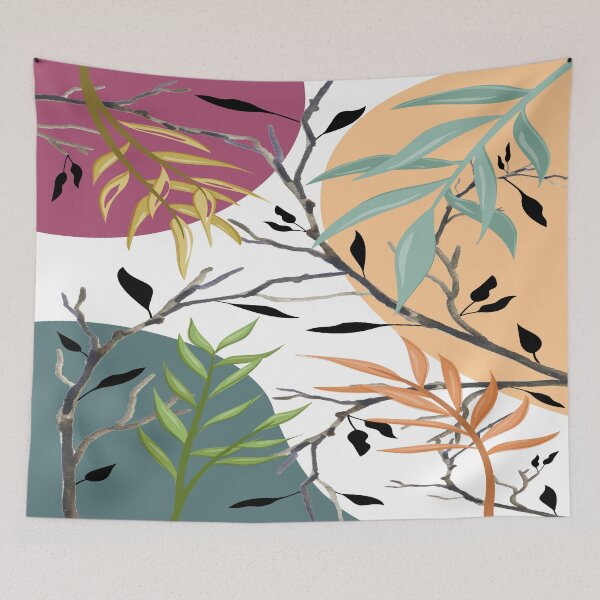 Item preview, Abstract home decorating minimalist flower line art wall poster designed and sold by jayne0524.