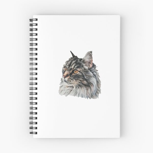 Artikelvorschau, Niedliches Maine-Coon-Katzengesicht mit wildem Fell entworfen und verkauft von Sticker1Central.