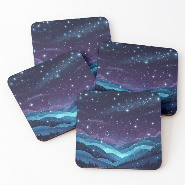 Item preview, Starry Hills Night designed and sold by LyssasMindArt.
