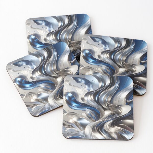 Item preview, Metallic waves and fluid play designed and sold by JoshuaCardiff.
