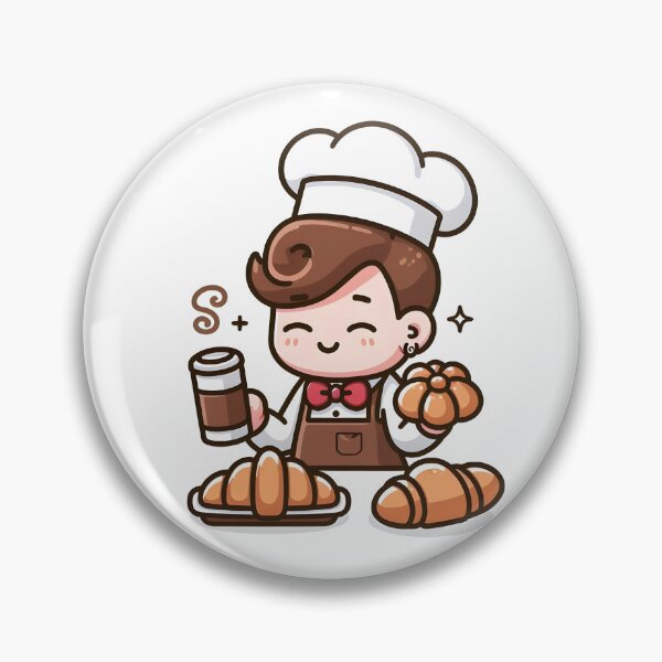Item preview, Kawaii Barista With A Pastry Headband designed and sold by CanvasCutie.