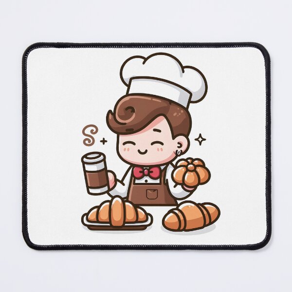 Item preview, Kawaii Barista With A Pastry Headband designed and sold by CanvasCutie.