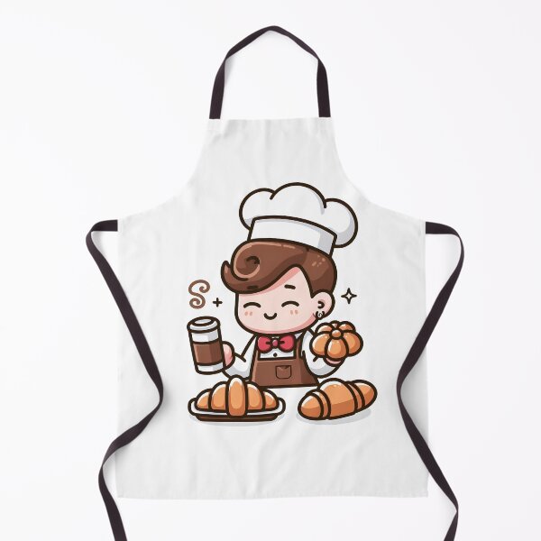 Item preview, Kawaii Barista With A Pastry Headband designed and sold by CanvasCutie.