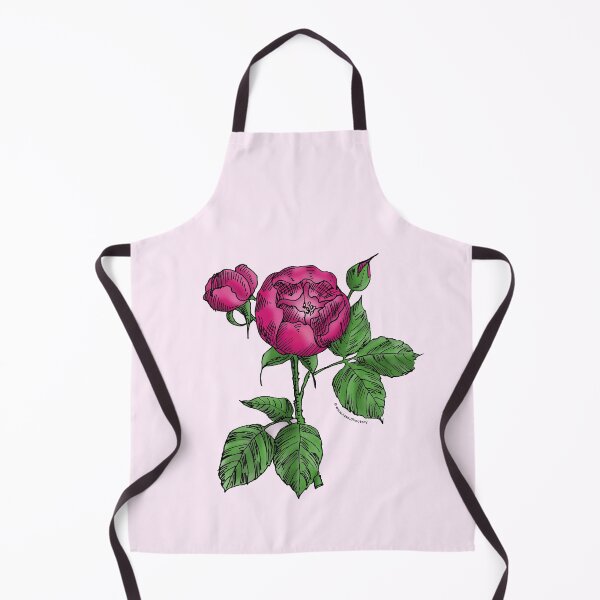 Item preview, Deep Pink Globular Rose Bloom Semi-Double 8-15 Petals In 2 Rows designed and sold by Rachael Taylor.