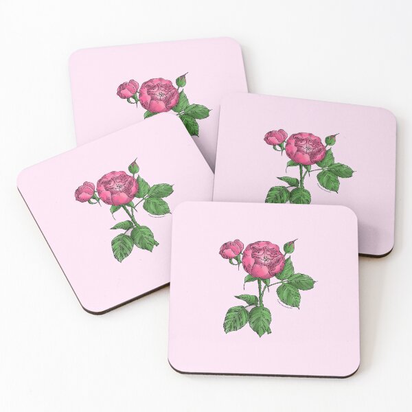 Item preview, Mid Pink Globular Rose Bloom Semi-Double 8-15 Petals In 2 Rows designed and sold by Rachael Taylor.