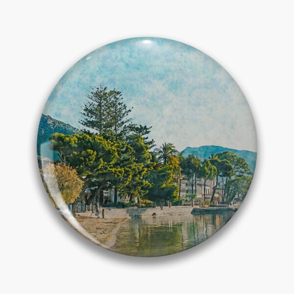 Item preview, Puerto Pollensa Mallorca Watercolour Effect designed and sold by GG WALL ART.