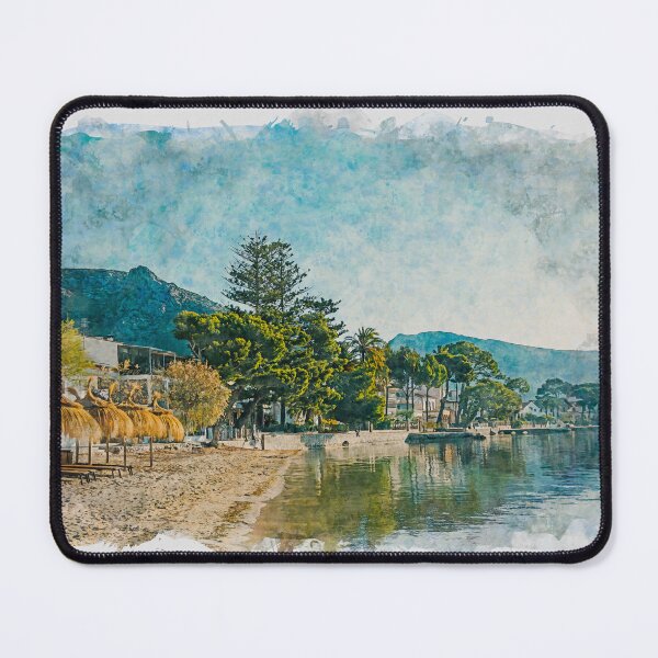 Item preview, Puerto Pollensa Mallorca Watercolour Effect designed and sold by GG WALL ART.
