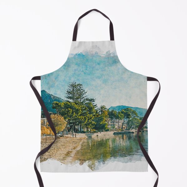 Item preview, Puerto Pollensa Mallorca Watercolour Effect designed and sold by GG WALL ART.