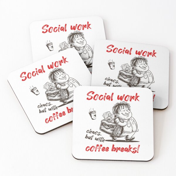 Item preview, Social work is easy. Chaos, but with coffee breaks! designed and sold by Grygiel23.