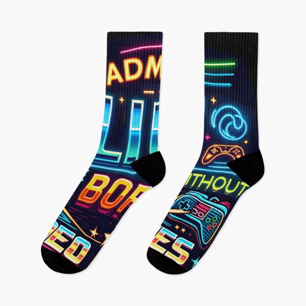 Item preview, Admit It Life Would Be Boring Without Video Games, typography, retro designed and sold by maxmaj.