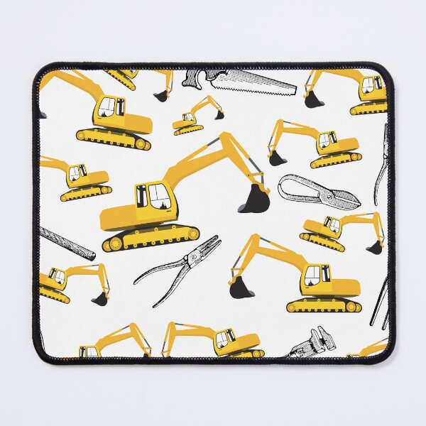 Item preview, Excavator Construction Trucks and Tools Pattern designed and sold by idovedesign.