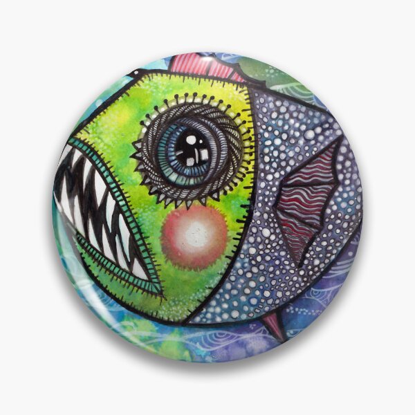 Aperçu de l'œuvre Colorful Anglerfish créée et vendue par ArtByBeatriz.