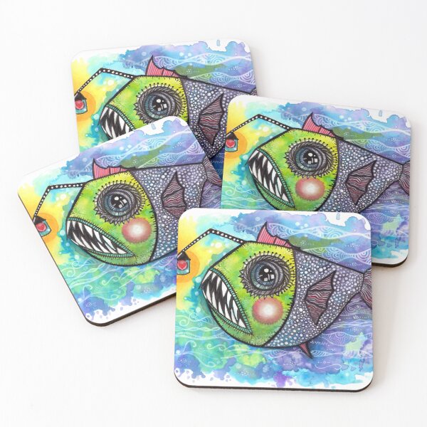 Item preview, Colorful Anglerfish designed and sold by ArtByBeatriz.
