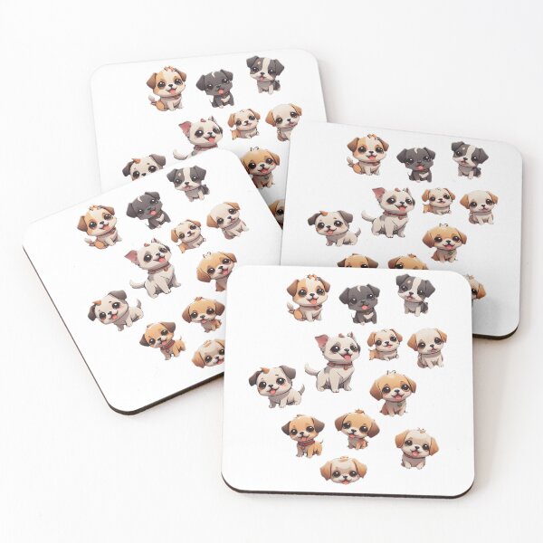 Item preview, Cute Little Puppy Dogs Sticker designed and sold by Bunmigraphics .