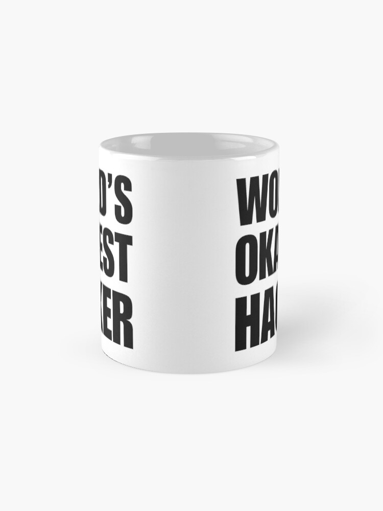 Alternate view of Funny World's Okayest Hacker Gift For Computer Nerds Coffee Mug Mug