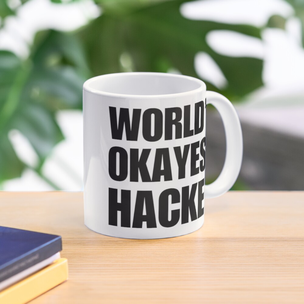 Funny World's Okayest Hacker Gift For Computer Nerds Coffee Mug Mug