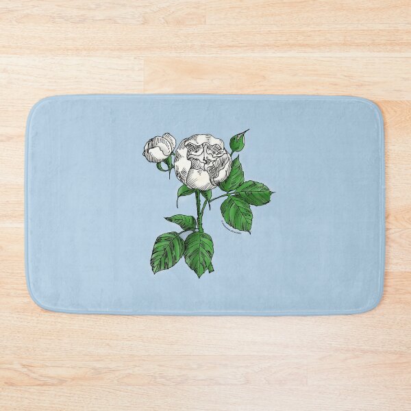 Item preview, White Globular Rose Bloom Semi-Double 8-15 Petals In 2 Rows designed and sold by Rachael Taylor.