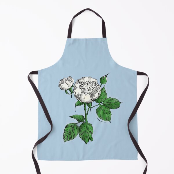 Item preview, White Globular Rose Bloom Semi-Double 8-15 Petals In 2 Rows designed and sold by Rachael Taylor.