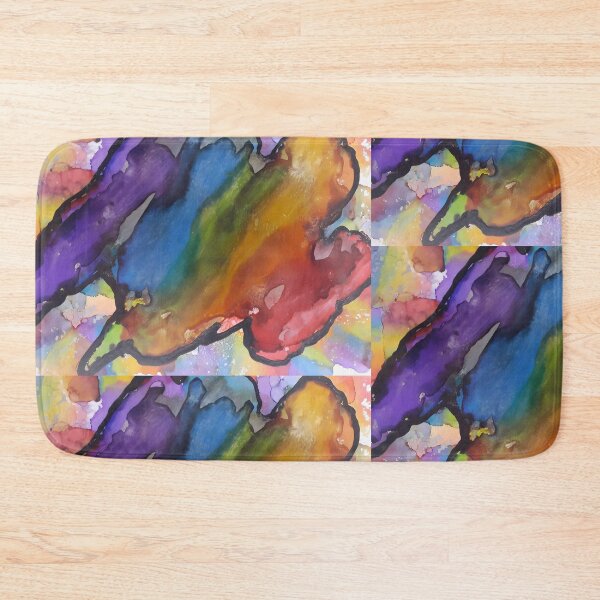 Item preview, Rainbow Alcohol Ink Painting on Yupo Paper designed and sold by freshinkarts.