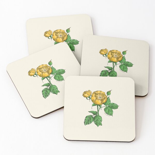 Item preview, Yellow Globular Rose Bloom Semi-Double 8-15 Petals In 2 Rows designed and sold by Rachael Taylor.