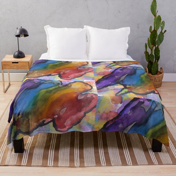 Item preview, Rainbow Alcohol Ink Painting on Yupo Paper designed and sold by freshinkarts.