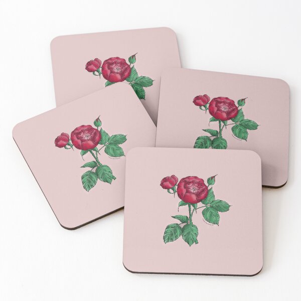 Item preview, Dark Red Globular Rose Bloom Semi-Double 8-15 Petals In 2 Rows designed and sold by Rachael Taylor.