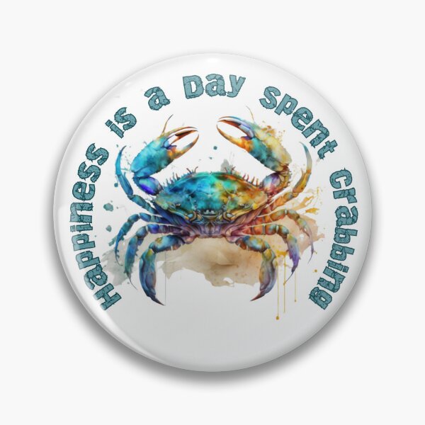 Item preview, Happiness is a day spent crabbing designed and sold by ChefOCreations.