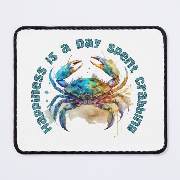 Item preview, Happiness is a day spent crabbing designed and sold by ChefOCreations.