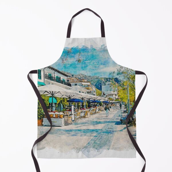 Item preview, Puerto Pollensa Mallorca Watercolour Effect designed and sold by GG WALL ART.