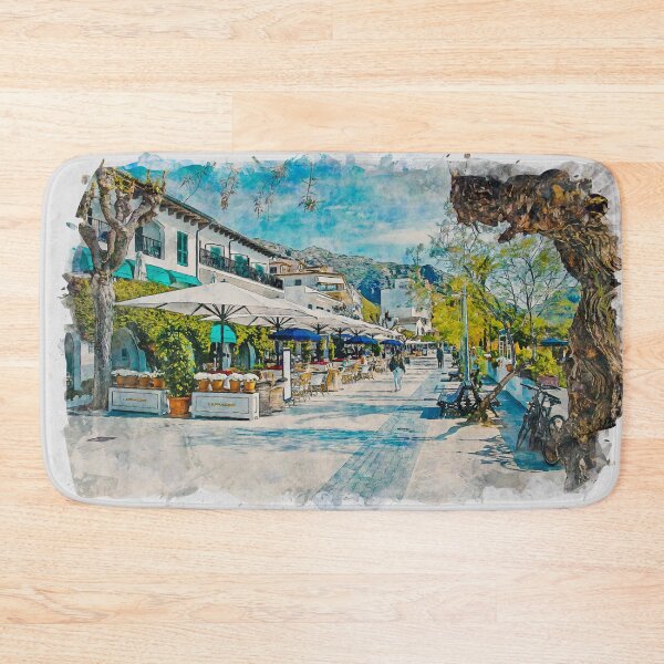 Item preview, Puerto Pollensa Mallorca Watercolour Effect designed and sold by GG WALL ART.