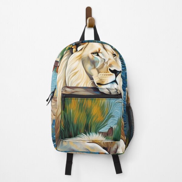 Item preview, White Lion Residing on Nearby River Bank Zoo Pals designed and sold by sportsimpact.