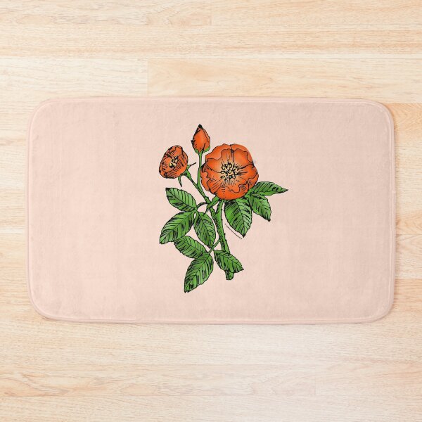 Item preview, Orange Globular Rose Bloom Single 1-7 Petals Almost Flat designed and sold by Rachael Taylor.