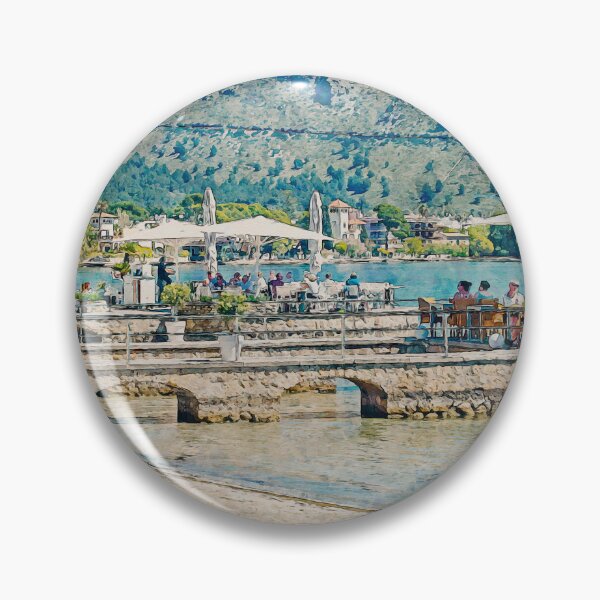 Item preview, Puerto Pollensa Mallorca Watercolour Effect designed and sold by GG WALL ART.